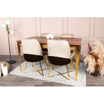 Extendable Dining Table Damla - 1103 Walnut
Gold