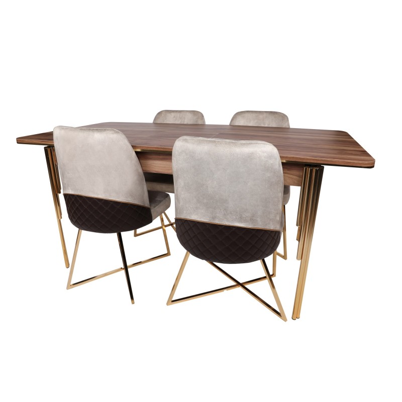 Extendable Dining Table Damla - 1103 Walnut
Gold