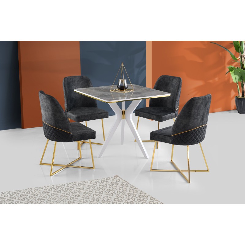 Dining Table Kare İkon - 1432 Grey
White
Gold