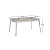 Extendable Dining Table Flora - 1113 White
Gold
