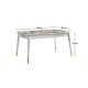 Extendable Dining Table Flora - 1113 White
Gold