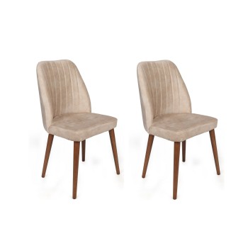 Chair Set (2 Pieces) Alfa-464 V2 Cream
Walnut