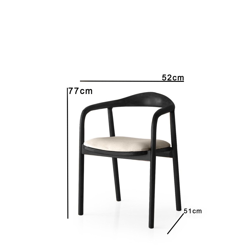 Chair PA - 031 Light Grey
Black