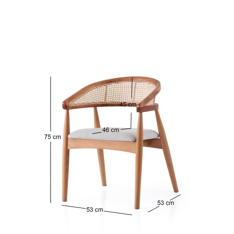 Chair Atlas - 4352 Oak
Cream