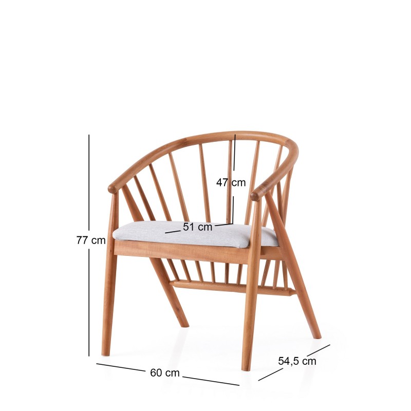 Chair Ava - 4501 Oak
Light Grey
