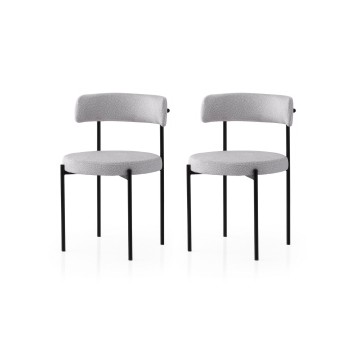 Chair Set (2 Pieces) Gını - 4001 V2 Black
Grey