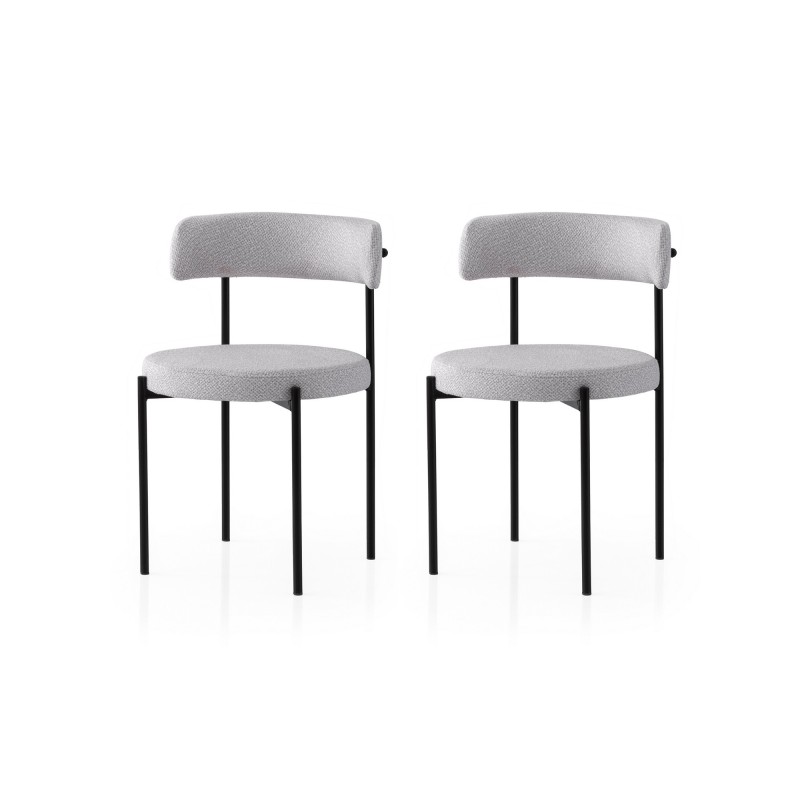Chair Set (2 Pieces) Gını - 4001 V2 Black
Grey