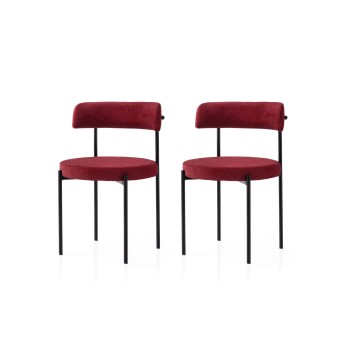 Chair Set (2 Pieces) Gını - 4009 V2 Black
Red