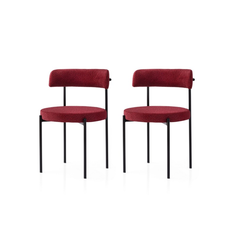 Chair Set (2 Pieces) Gını - 4009 V2 Black
Red