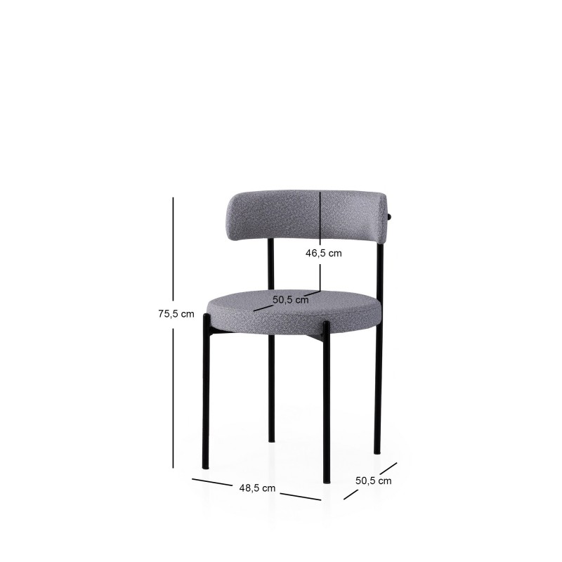Chair Set (2 Pieces) Gını - 4013 V2 Black
Dark Grey