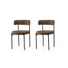 Chair Set (2 Pieces) Gını - 4019 V2 Black
Brown