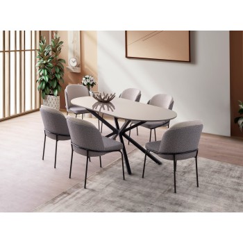 Dining Table Aura - 3011 Light Mocha