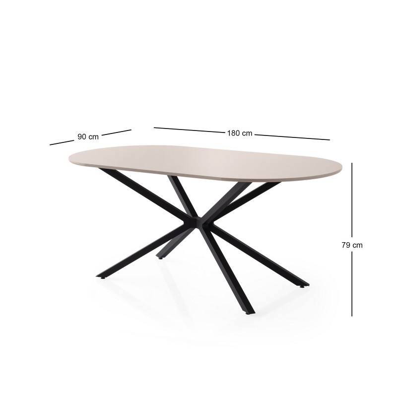 Dining Table Aura - 3011 Light Mocha