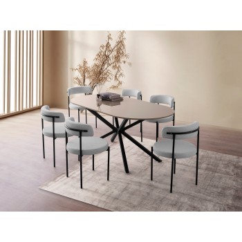 Dining Table Aura - 3011 Light Mocha