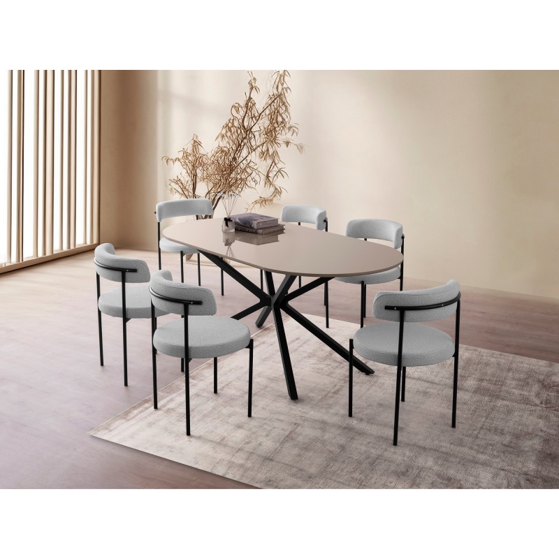 Dining Table Aura - 3011 Light Mocha