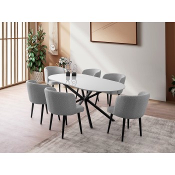 Dining Table Aura - 3013 Light Grey
