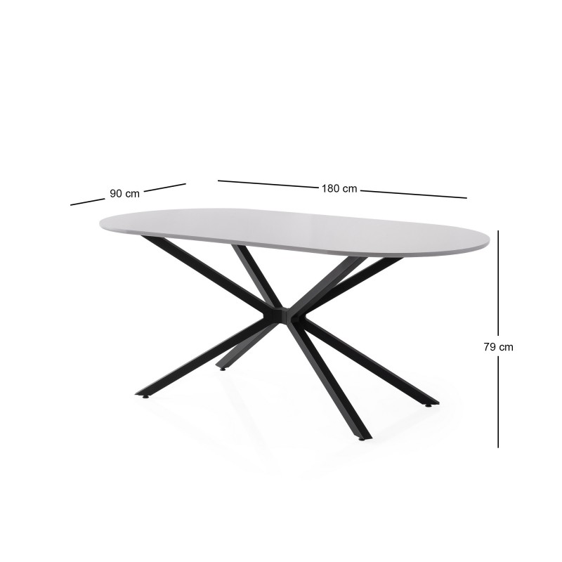 Dining Table Aura - 3013 Light Grey