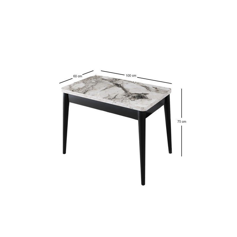 Extendable Dining Table Dolunay - 1281 White
Marble