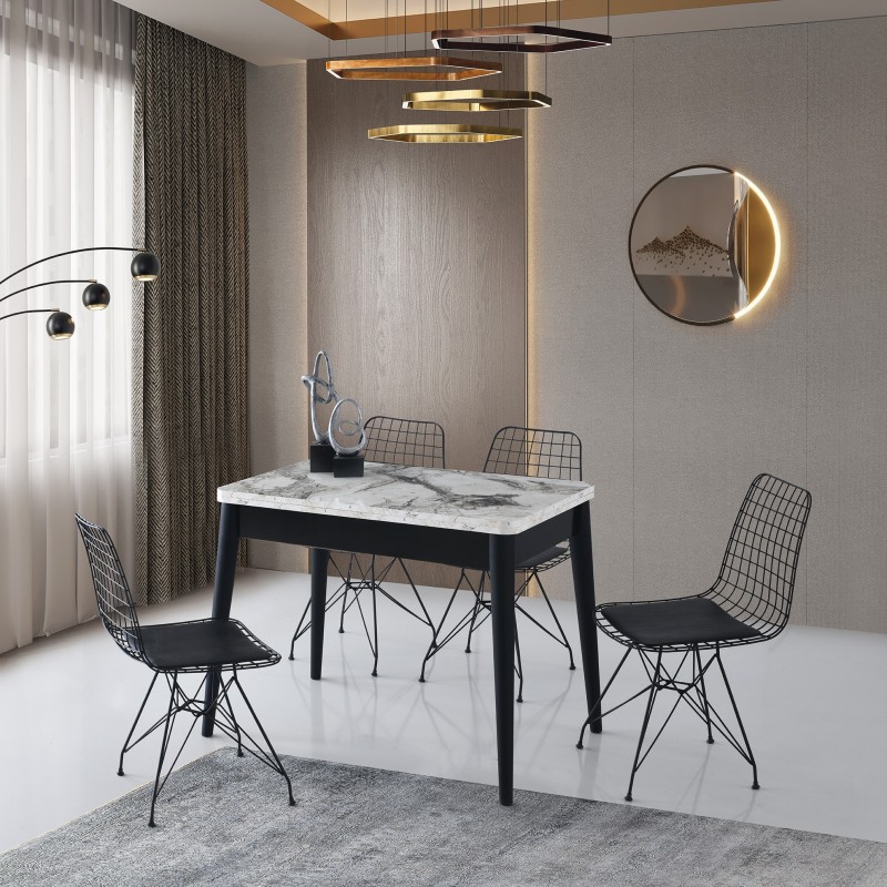 Extendable Dining Table Dolunay - 1281 White
Marble