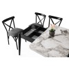 Extendable Dining Table Dolunay - 1281 White
Marble
