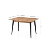 Extendable Dining Table Dolunay - 1284 Atlantic Pine
