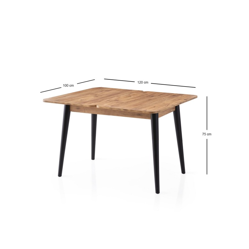 Extendable Dining Table Dolunay - 1284 Atlantic Pine