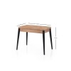 Extendable Dining Table Dolunay - 1284 Atlantic Pine