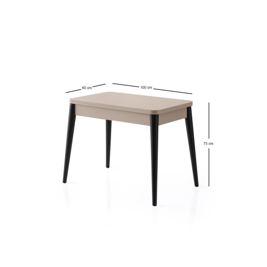 Extendable Dining Table Dolunay - 1285 Light Mocha
