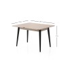 Extendable Dining Table Dolunay - 1285 Light Mocha