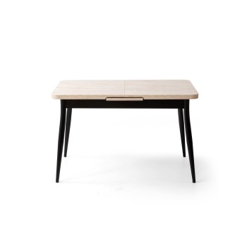 Extendable Dining Table Ay - 1186 Travertine
Black