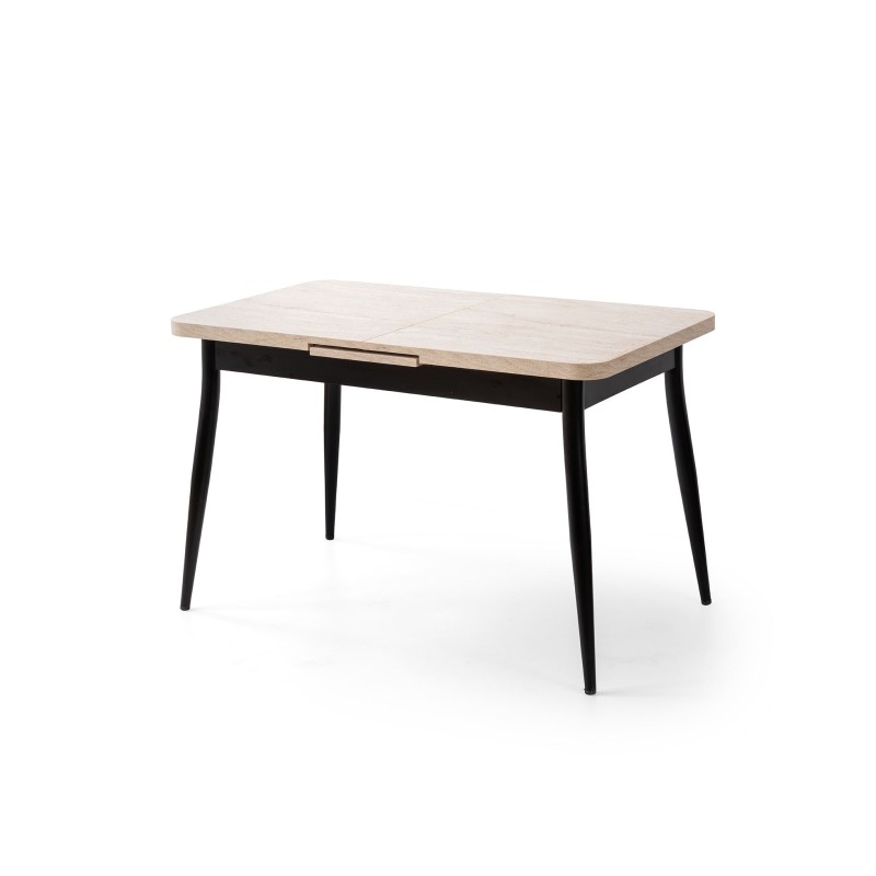 Extendable Dining Table Ay - 1186 Travertine
Black