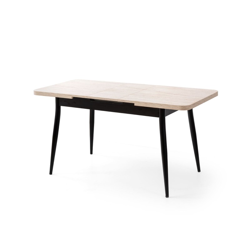 Extendable Dining Table Ay - 1186 Travertine
Black