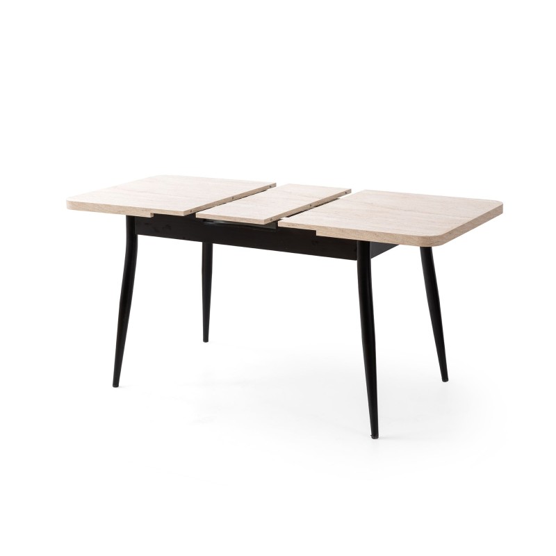 Extendable Dining Table Ay - 1186 Travertine
Black