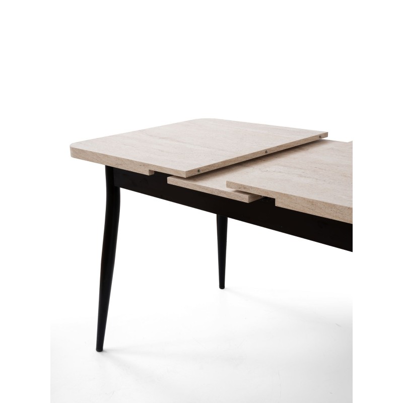 Extendable Dining Table Ay - 1186 Travertine
Black
