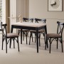 Extendable Dining Table Dolunay - 1286 Travertine
Black