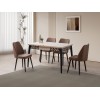 Extendable Dining Table Mira - 1224 Travertine
Black