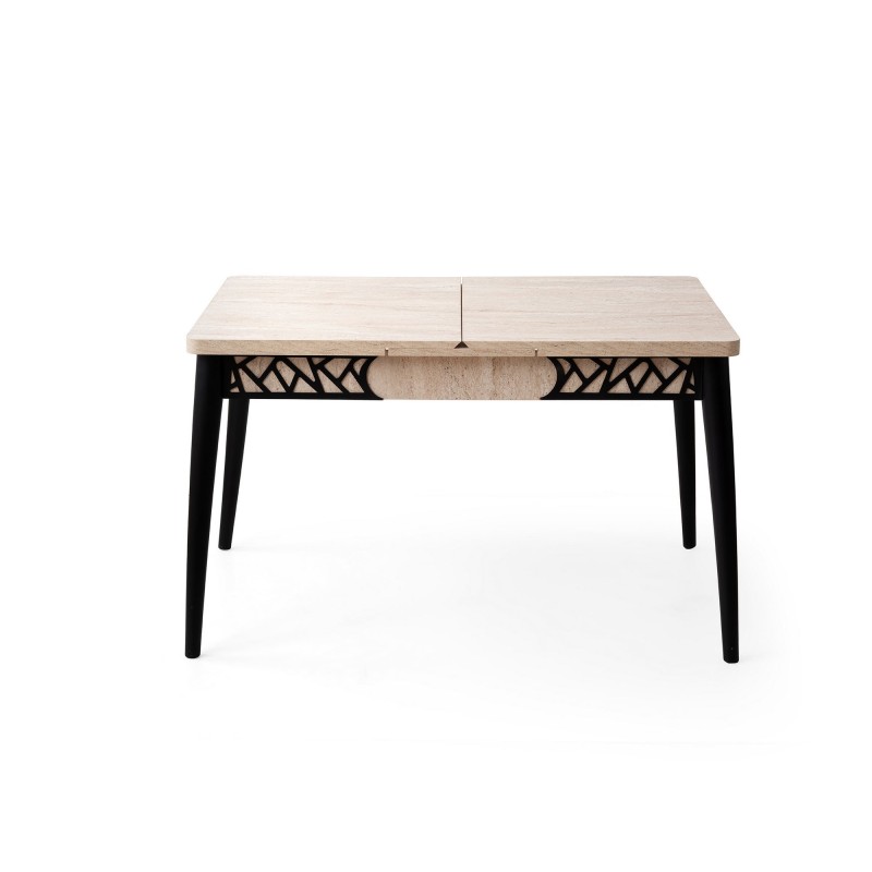 Extendable Dining Table Mira - 1224 Travertine
Black