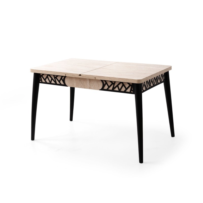 Extendable Dining Table Mira - 1224 Travertine
Black
