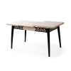 Extendable Dining Table Mira - 1224 Travertine
Black