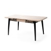 Extendable Dining Table Mira - 1224 Travertine
Black