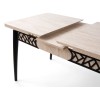 Extendable Dining Table Mira - 1224 Travertine
Black