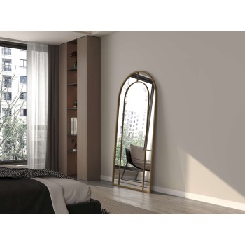 Cheval Mirror Rounda - Gold Gold