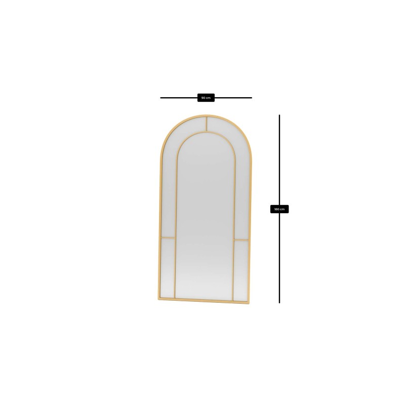 Cheval Mirror Rounda - Gold Gold
