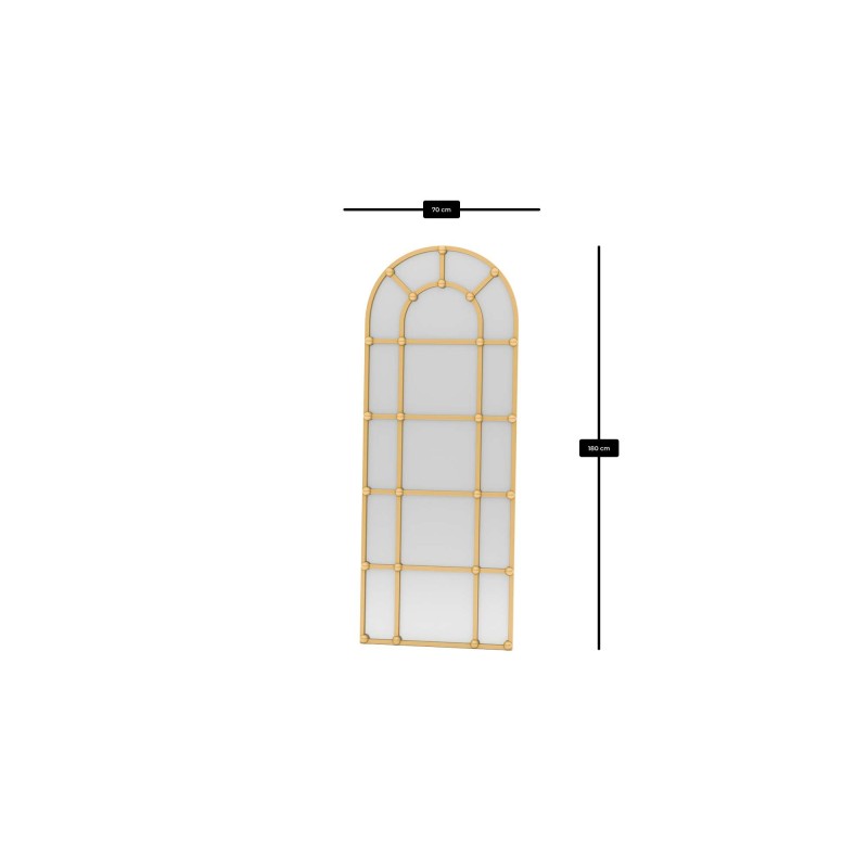 Cheval Mirror Ovalis Dar - Gold Gold