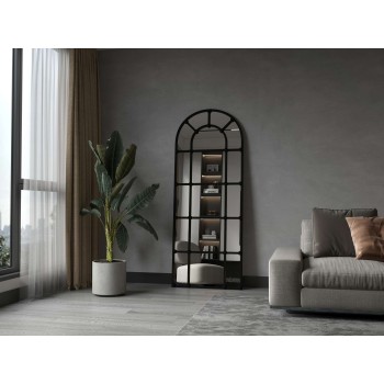 Cheval Mirror Ovalis Dar - Black Black