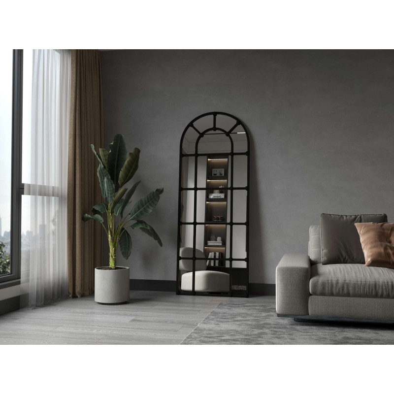 Cheval Mirror Ovalis Dar - Black Black