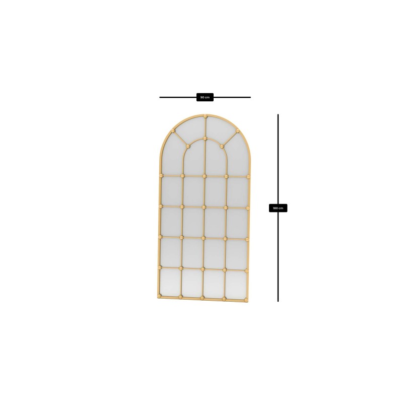 Cheval Mirror Ovalis - Gold Gold