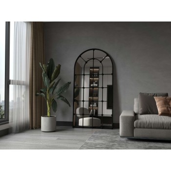 Cheval Mirror Ovalis - Black Black