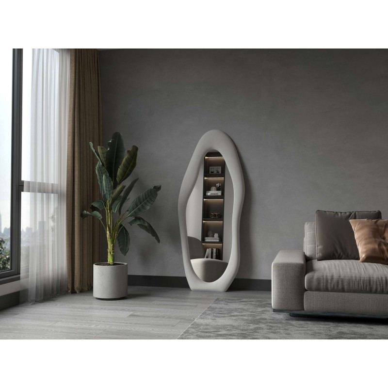 Cheval Mirror Nero - Cream Cream