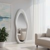 Cheval Mirror Nero - Cream Cream